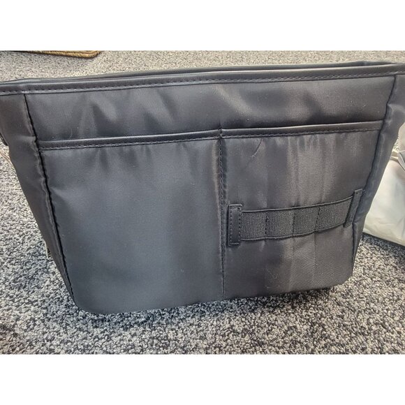 A new Day Black Nylon Travel Pouch Organizer With Zipper & Multiple Compartments - Picture 6 of 16